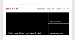 Desktop Screenshot of mamaaja.cz